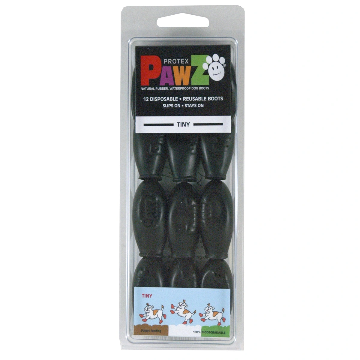 Pawz hundesko Tiny 2,5 cm sort